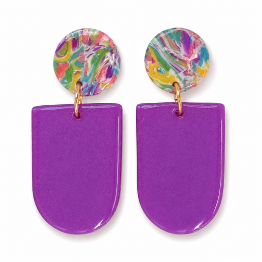 Arch Drop - Marbled & Purple