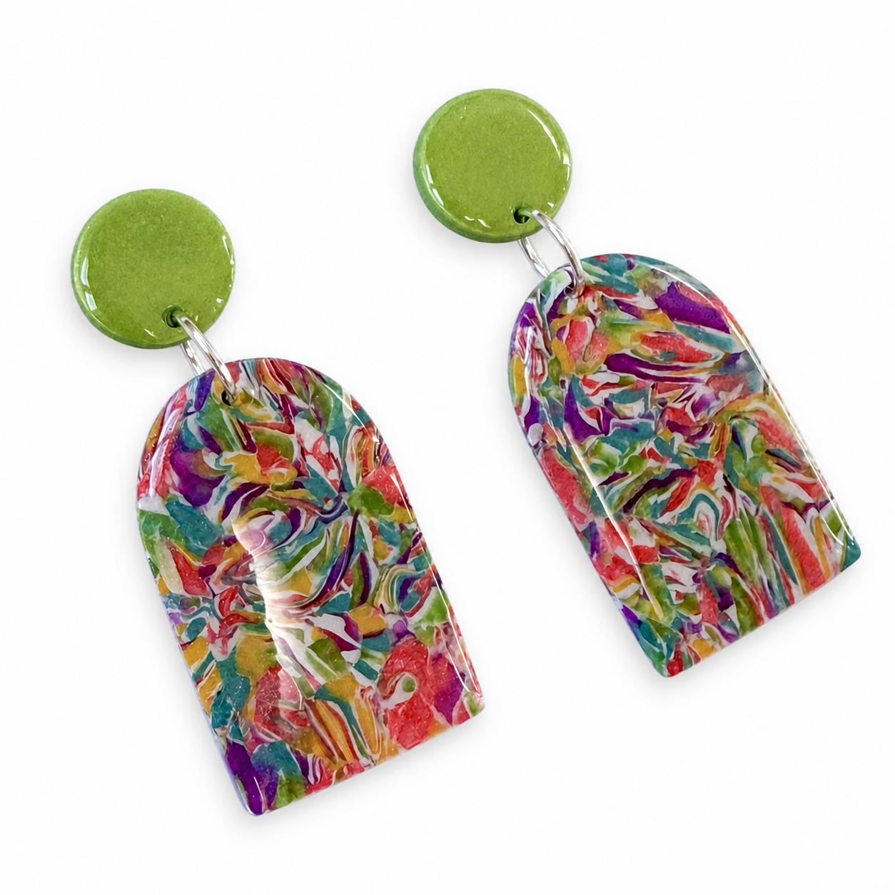 Arch Drop - Green & Marbled