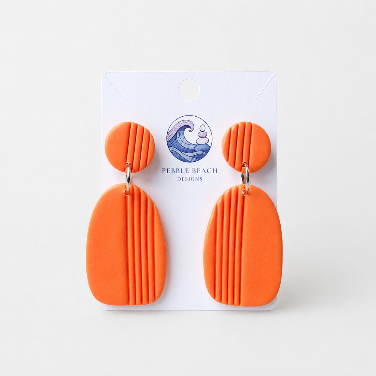 Deckchair Drop Earrings - Orange