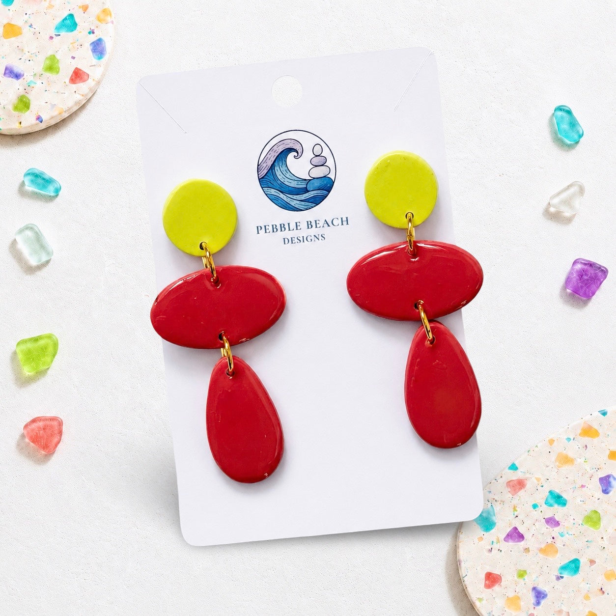 Mini Tide Stack -Yellow & Red