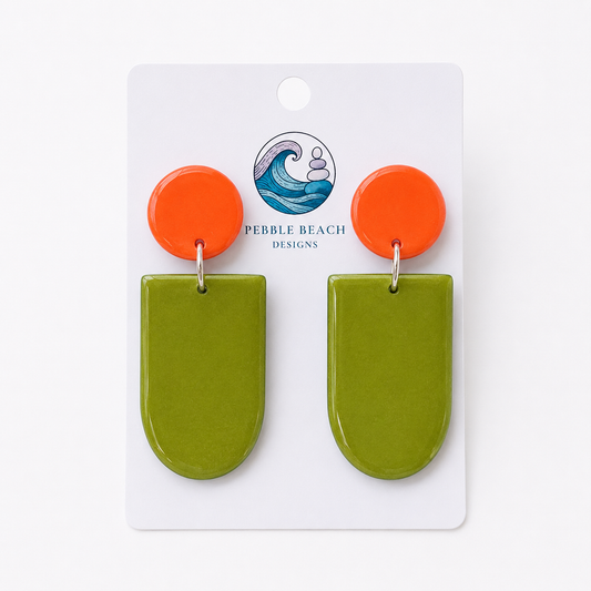 Arch Drop - Orange & Green