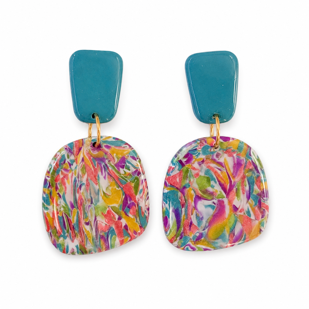 Strand Drop - Teal & Marbled