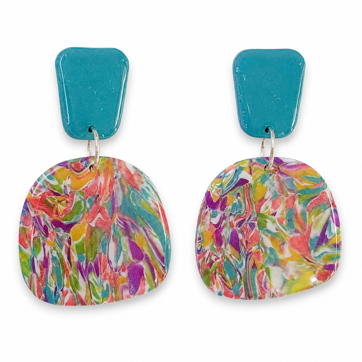 Strand Drop - Teal & Marbled
