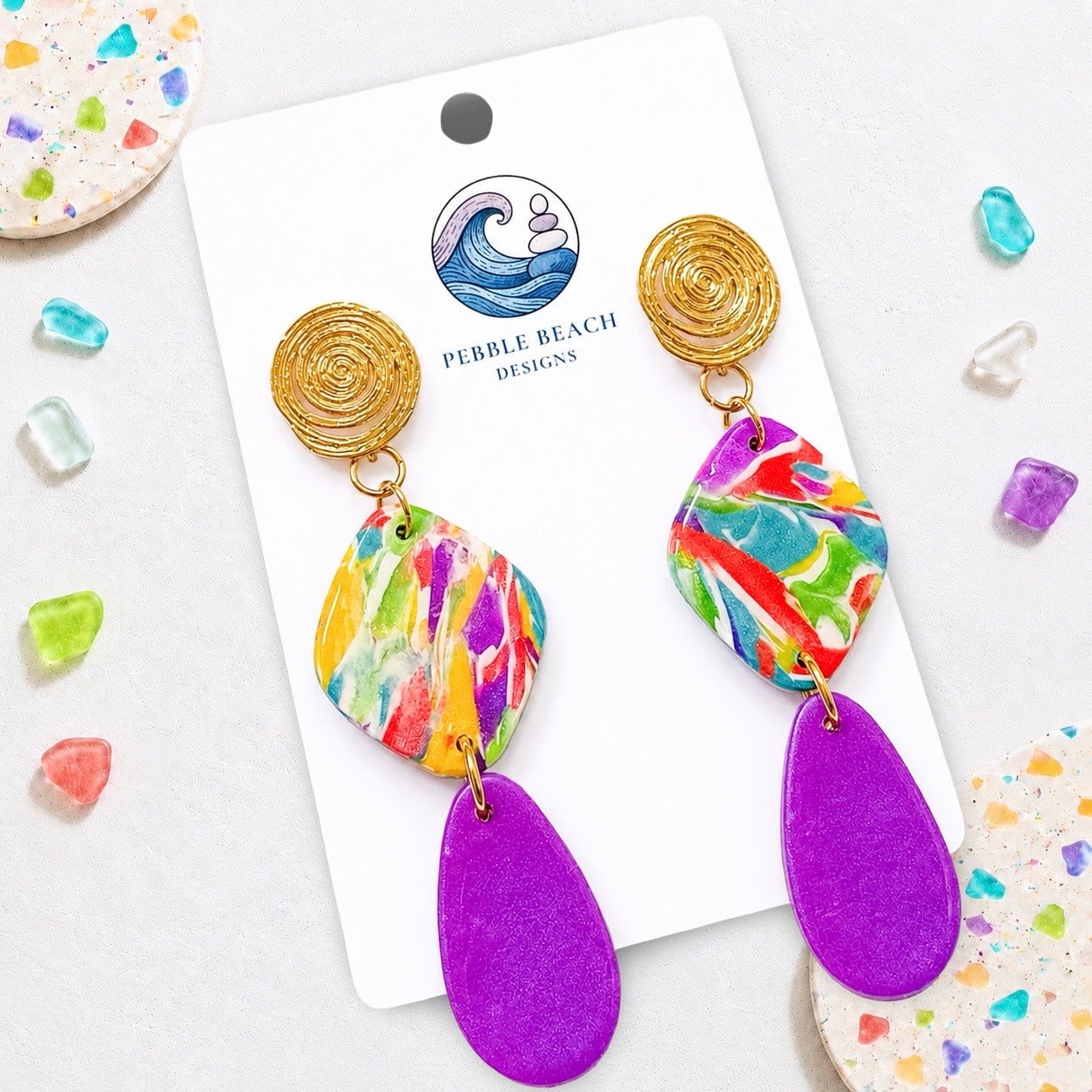 Tide Stack - Marbled & Purple