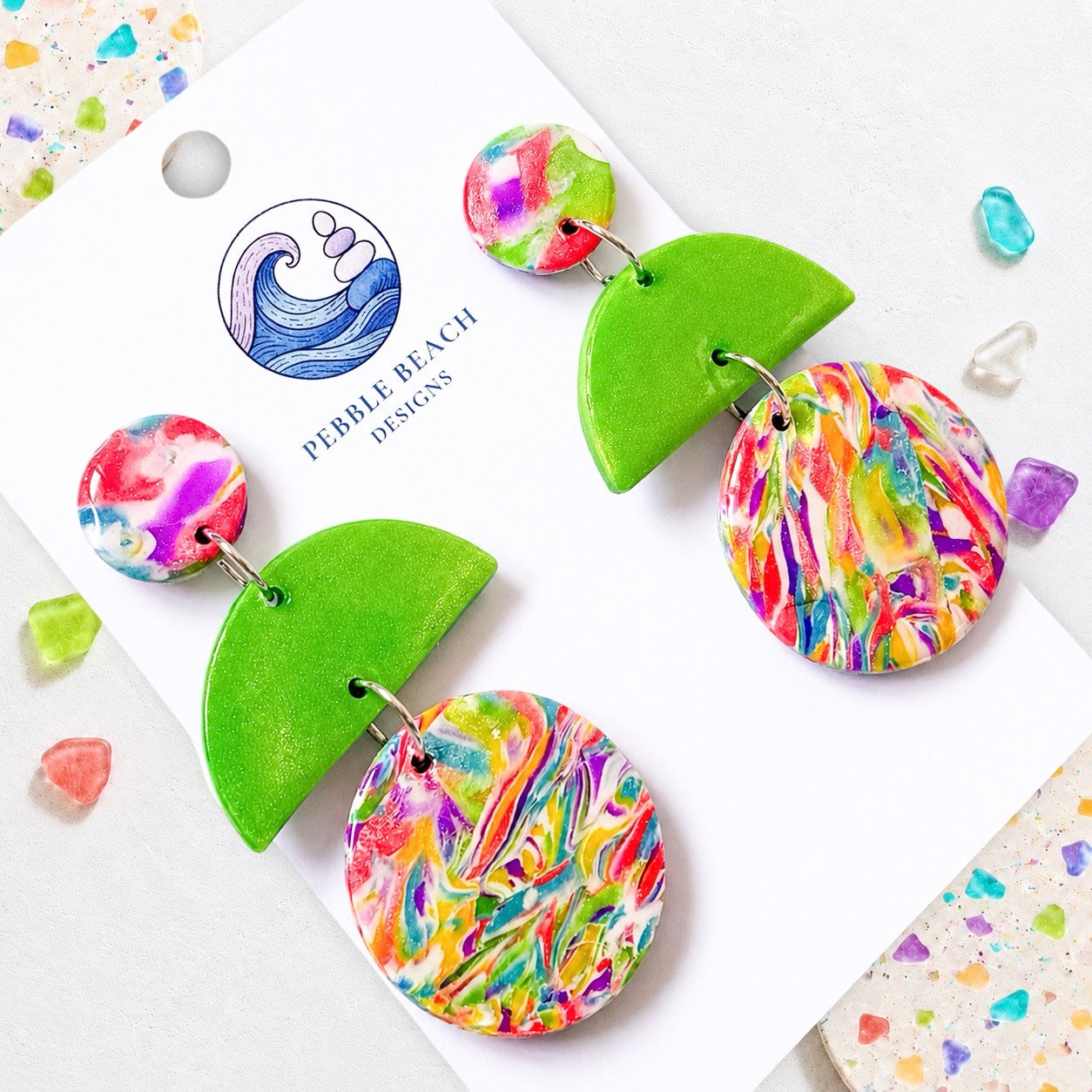 RockPool Drop - Marble & Green