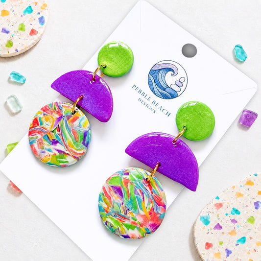 RockPool Drop - Green, Purple & Marbled