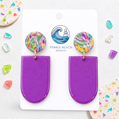 Arch Drop - Marbled & Purple