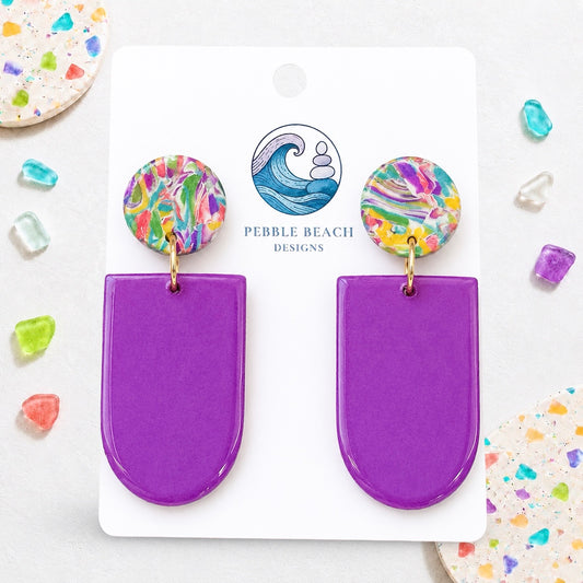 Arch Drop - Marbled & Purple
