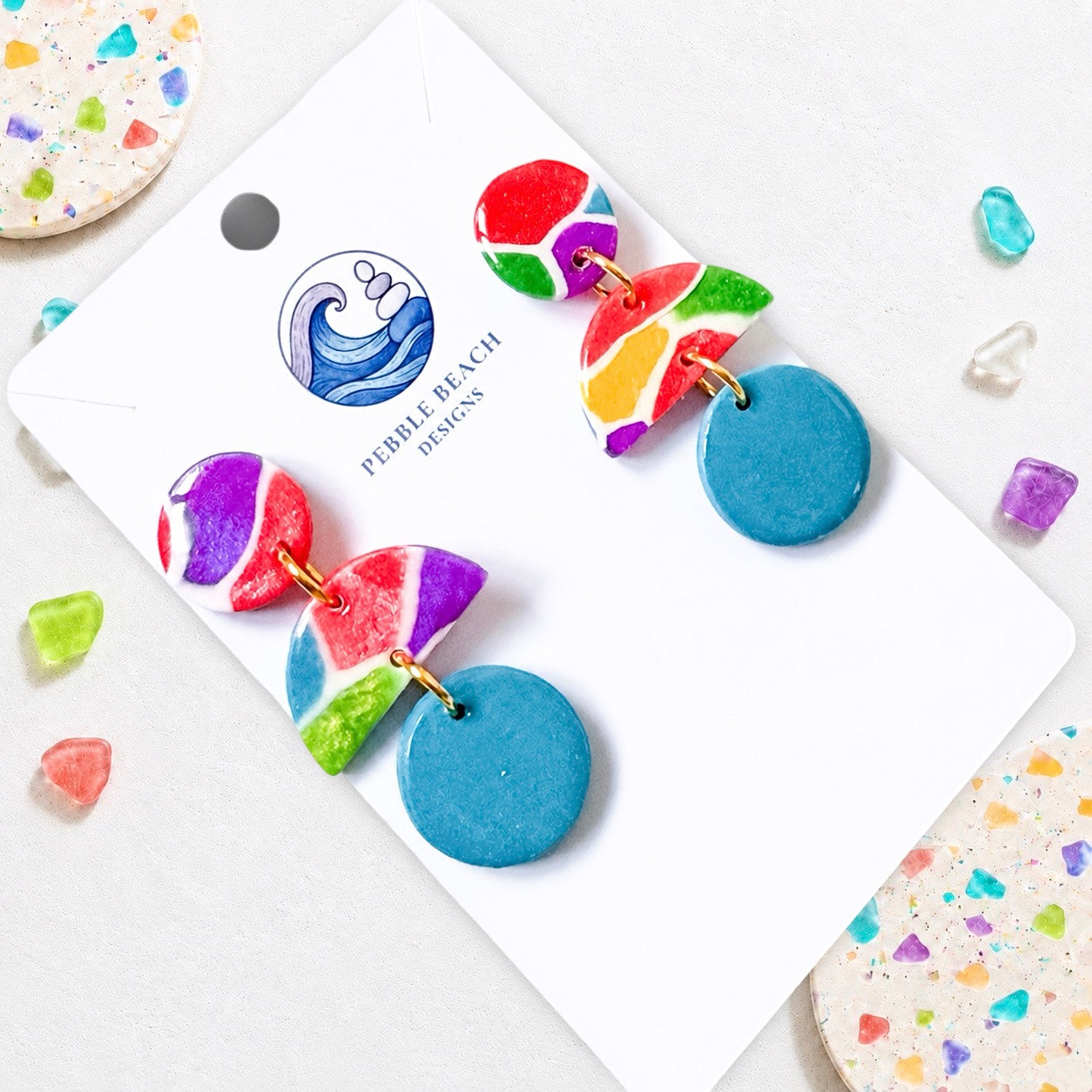 Mini RockPool Drop - Mosaic & Teal