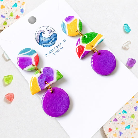Mini RockPool Drop - Mosaic & Purple