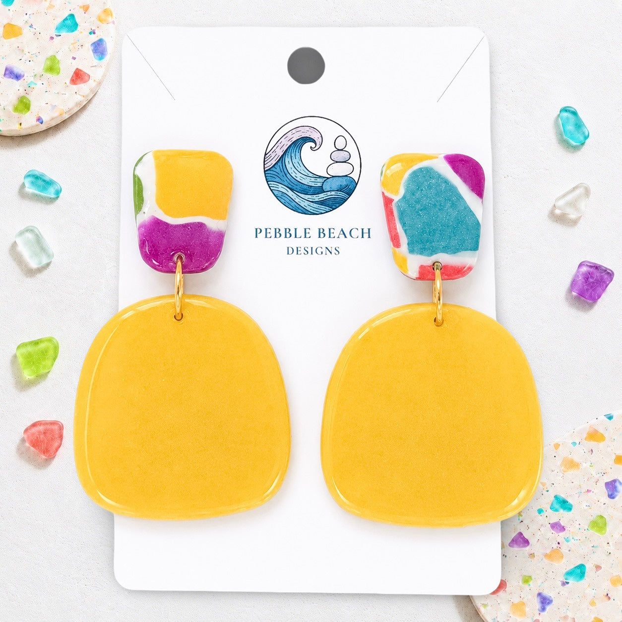 Strand Drop - Mosaic & Yellow