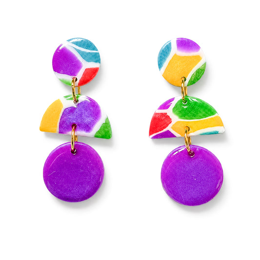 Mini RockPool Drop - Mosaic & Purple