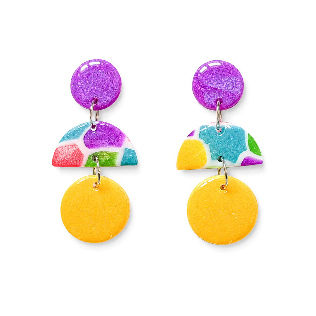 Mini RockPool Drop - Purple, Mosaic & Yellow