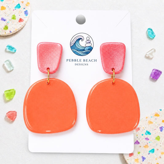 Strand Drop - Coral & Orange