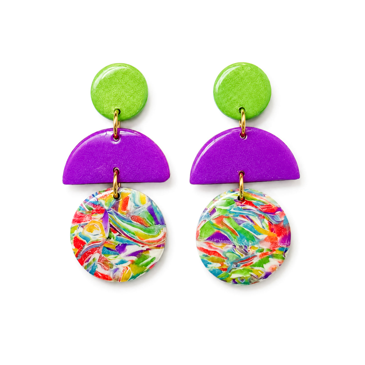 RockPool Drop - Green, Purple & Marbled