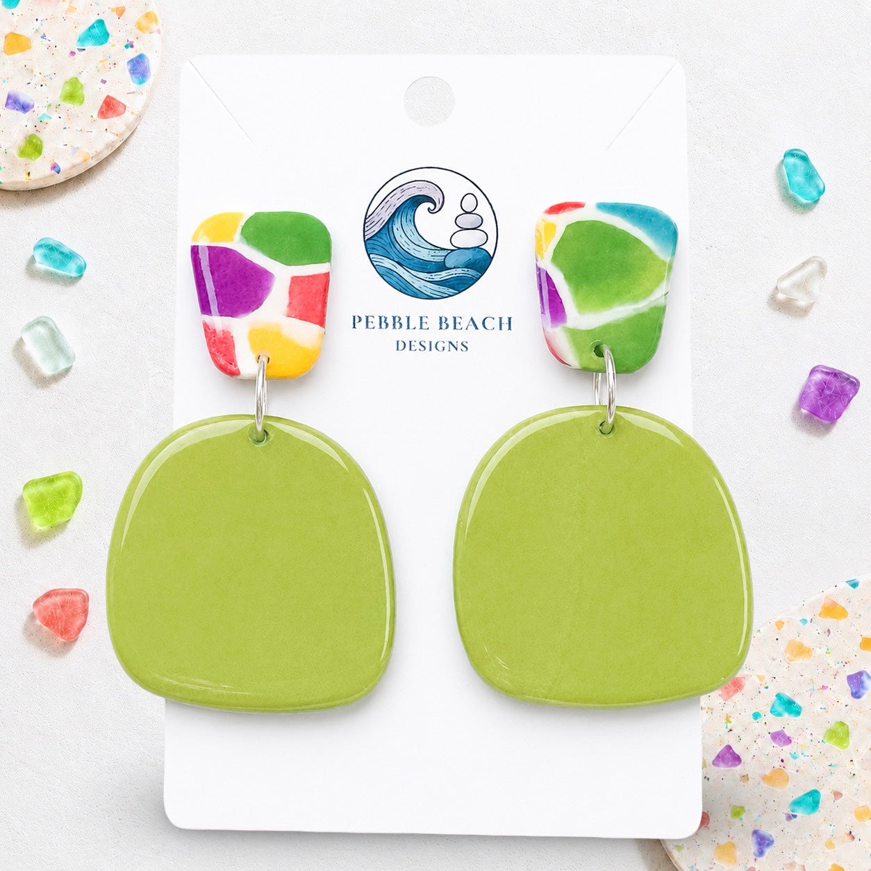 Strand Drop - Mosaic & Green