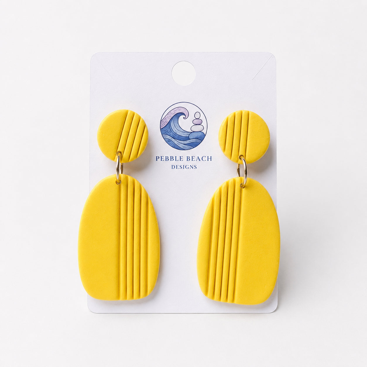 Deckchair Drop Earrings - Yellow