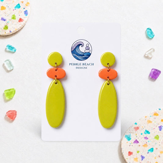 Sunbeam Drop - Green & Orange